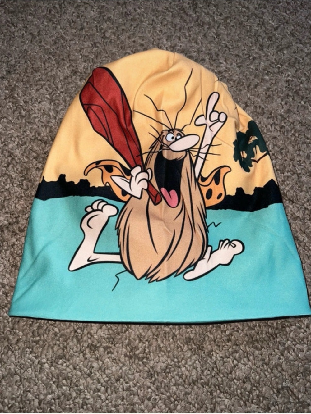 Unisex Yellow & Teal Cartoon